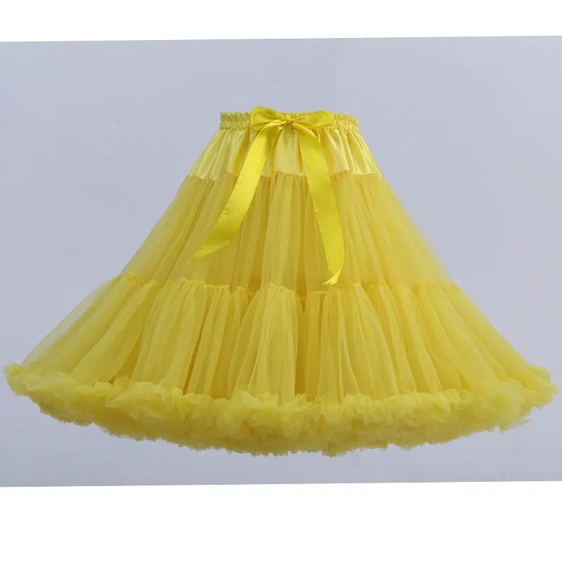 Soft Adult Women's Tutu Skirt 55cm Lolita Petticoat Ballet Party Dance Skirt