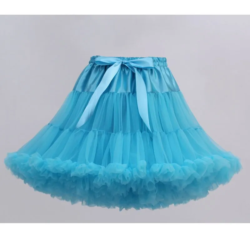 Soft Adult Women's Tutu Skirt 55cm Lolita Petticoat Ballet Party Dance Skirt