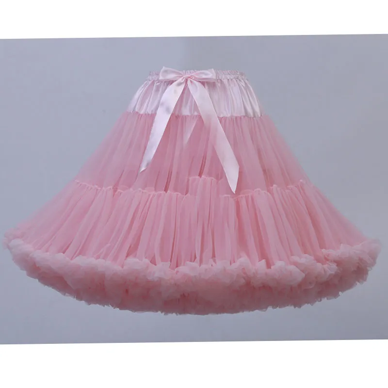 Soft Adult Women's Tutu Skirt 55cm Lolita Petticoat Ballet Party Dance Skirt