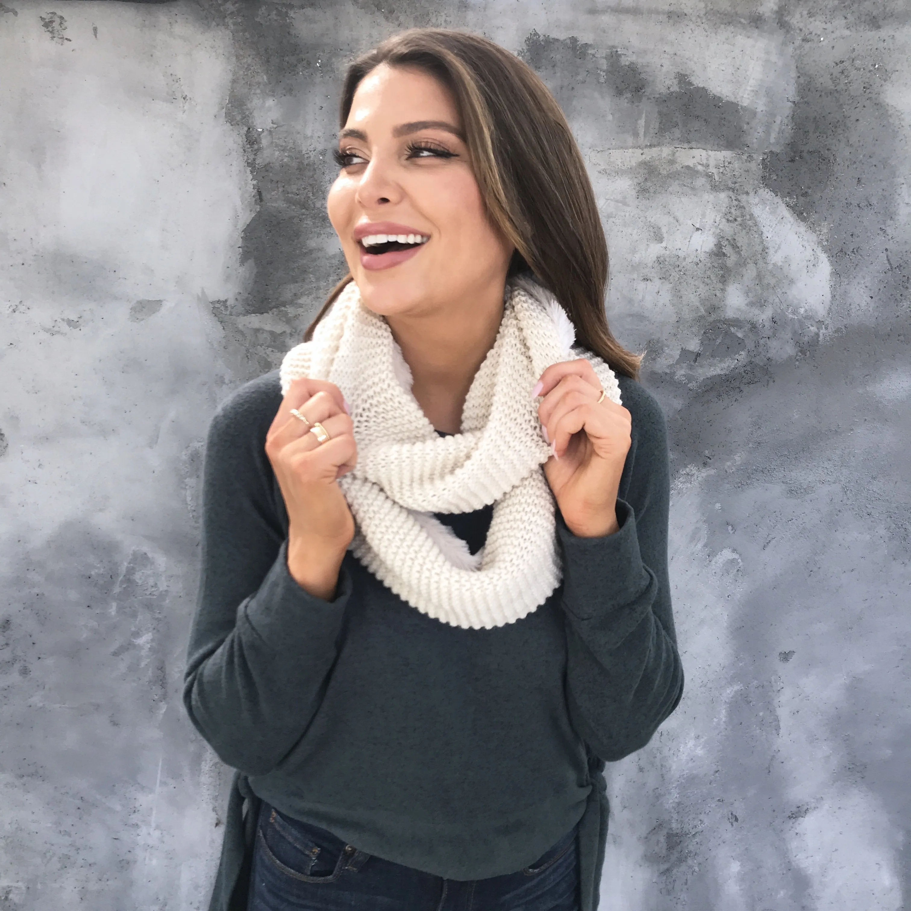 Softest Touch Infinity Scarf in Oatmeal