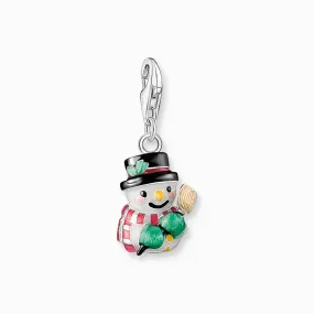 Sterling Silver Enamel Snowman Charm 2195-007-7