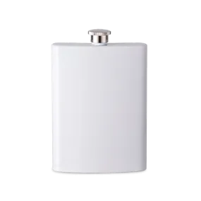 Sublimation white stainless steel flask 8 oz