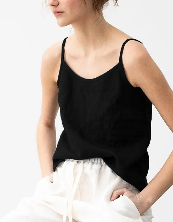 Summer V-neck Linen Camisole