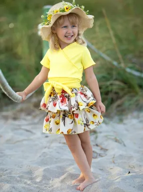 Sun Is Shining Tiered Ruffle Skirt Set