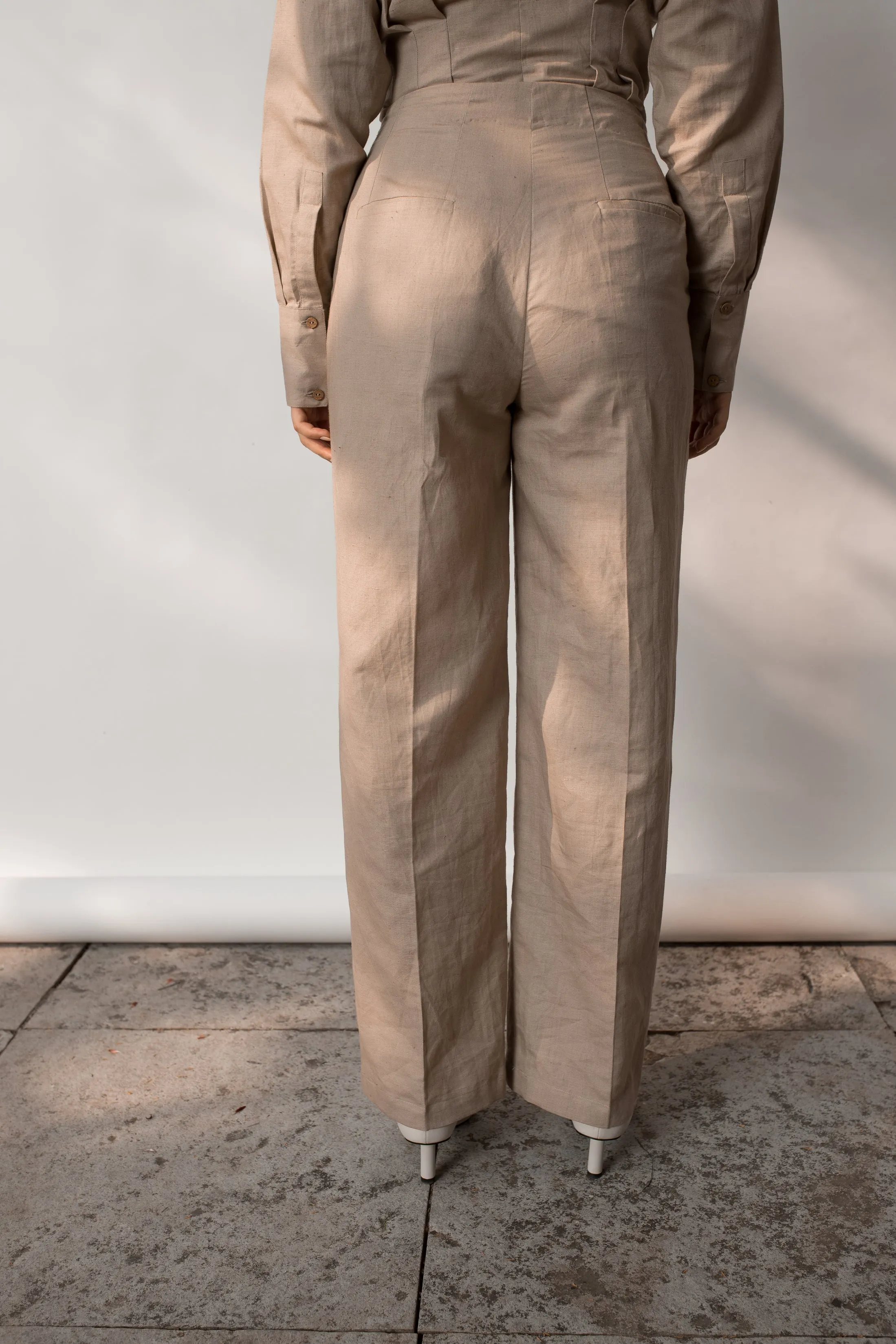 Tailored Pleated Pants