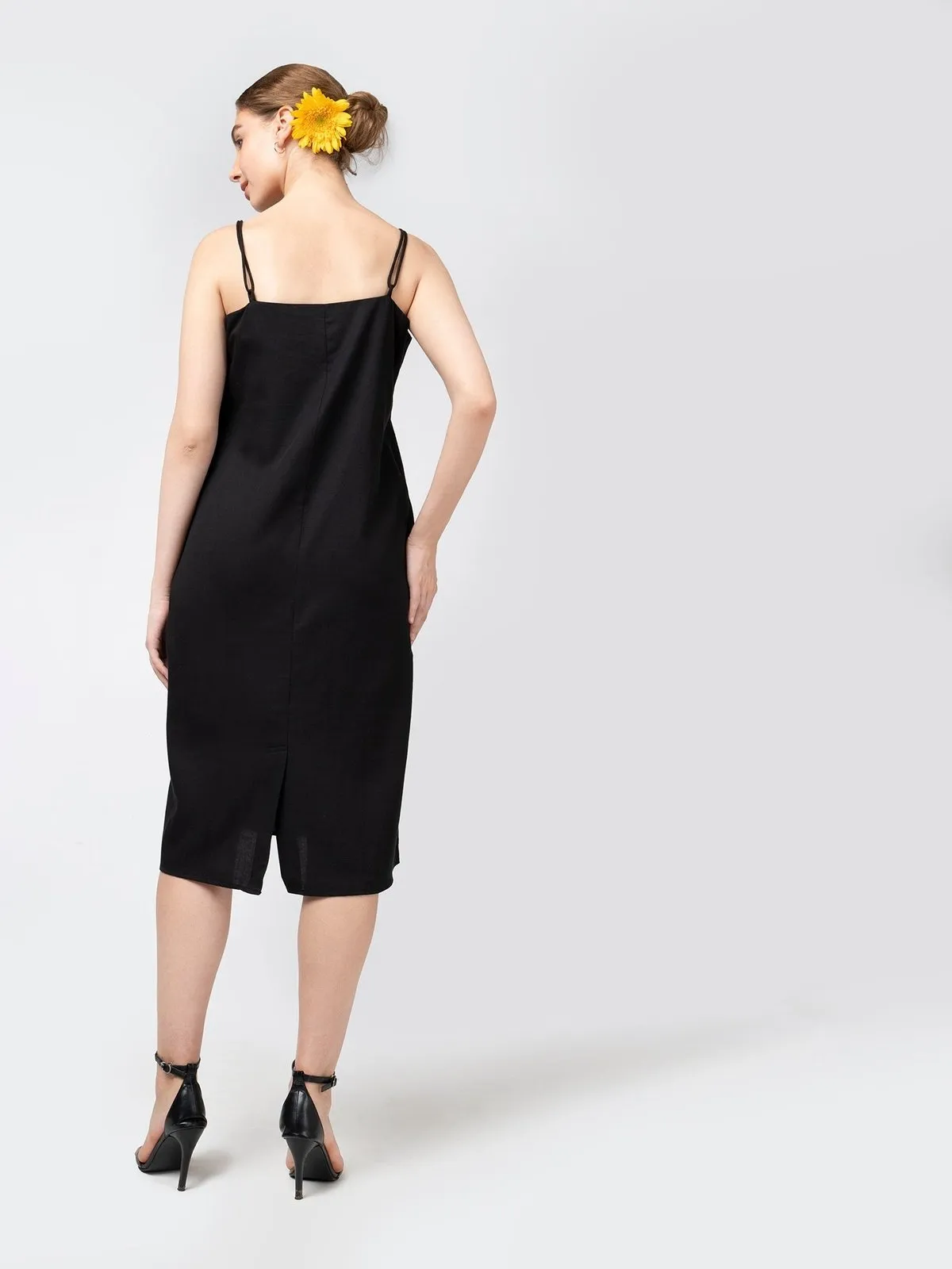 Tencel Solid Slip Dress