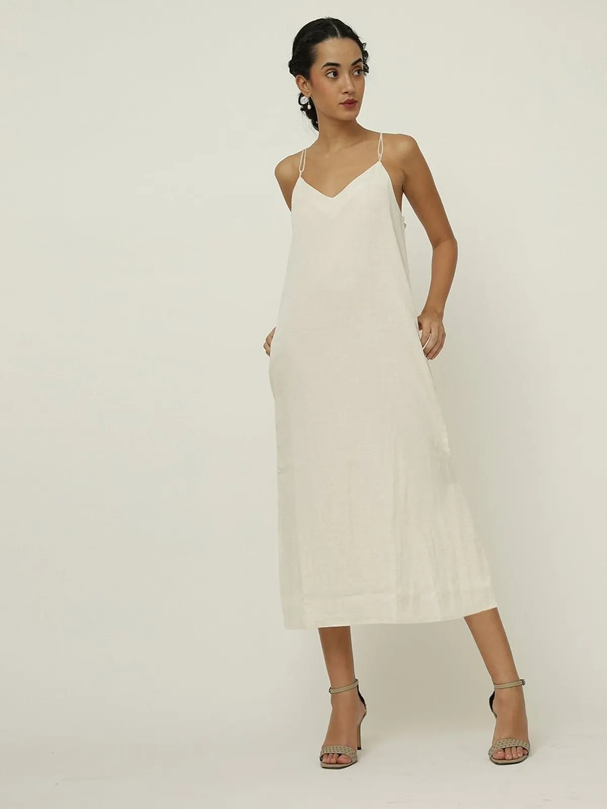 Tencel Solid Slip Dress