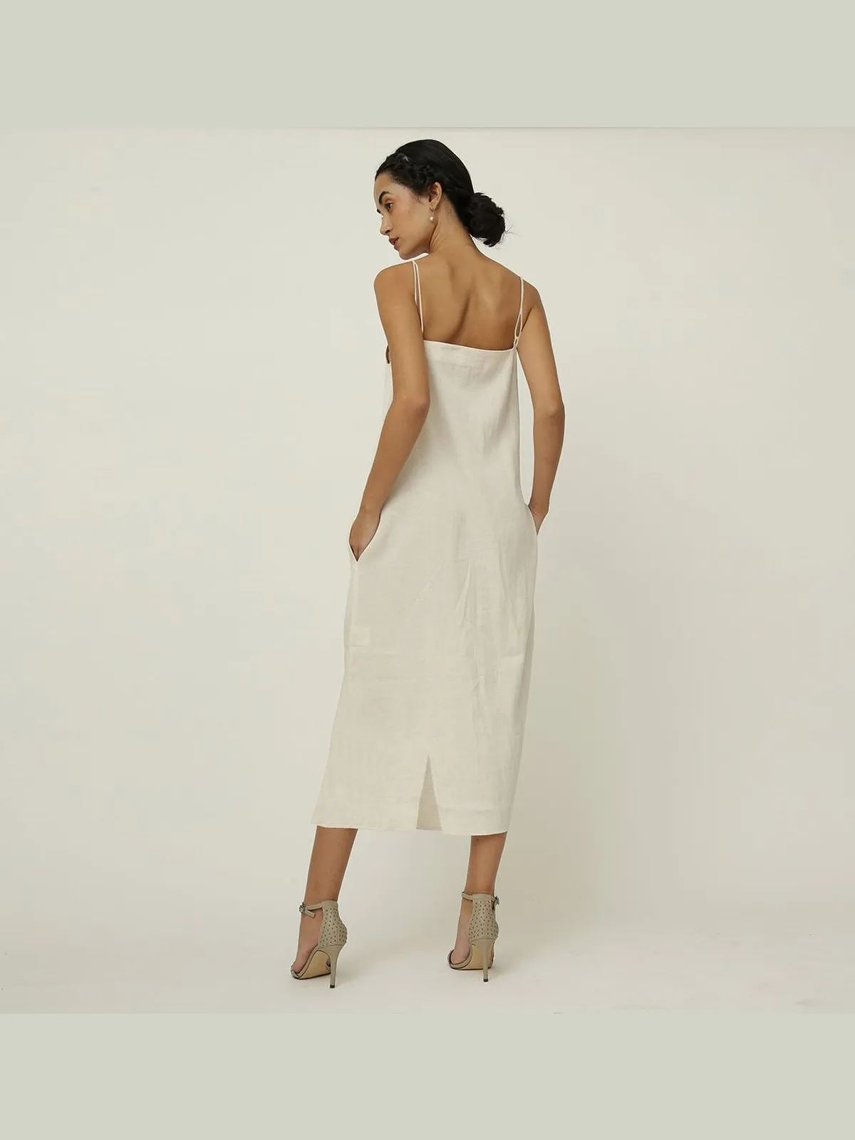 Tencel Solid Slip Dress