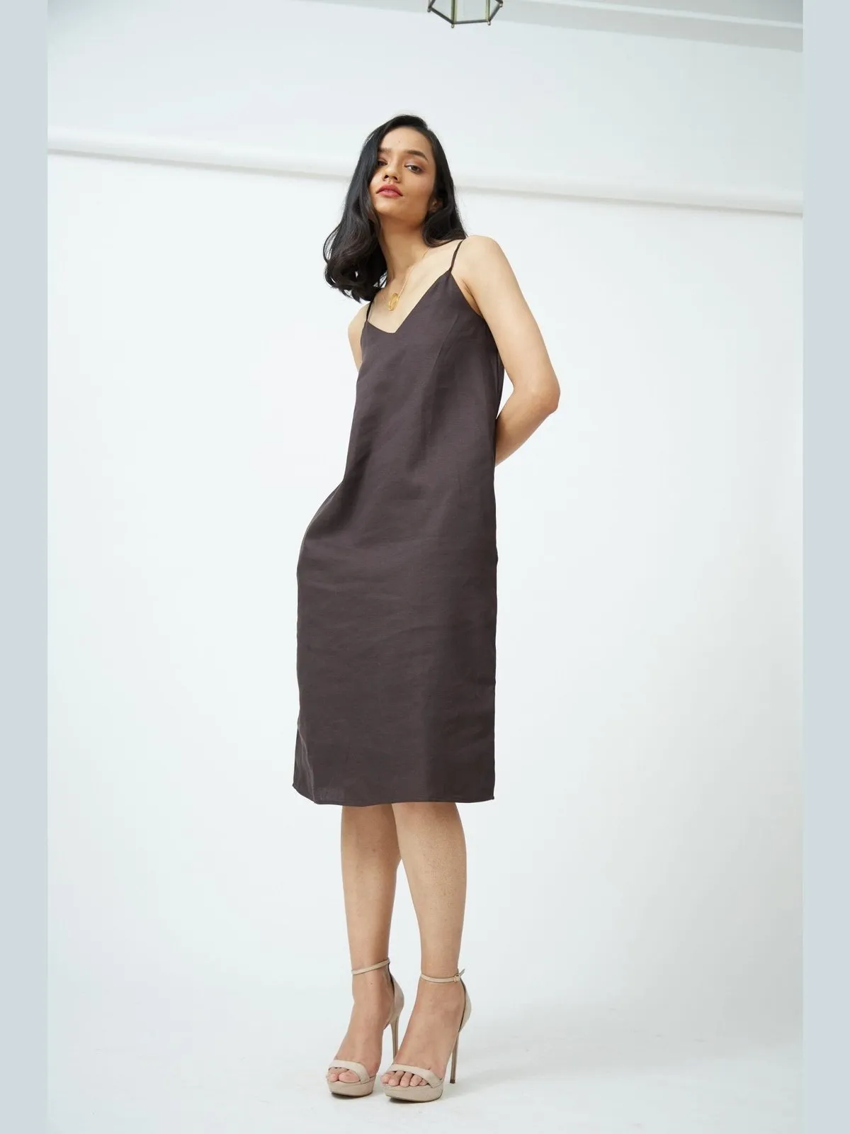 Tencel Solid Slip Dress