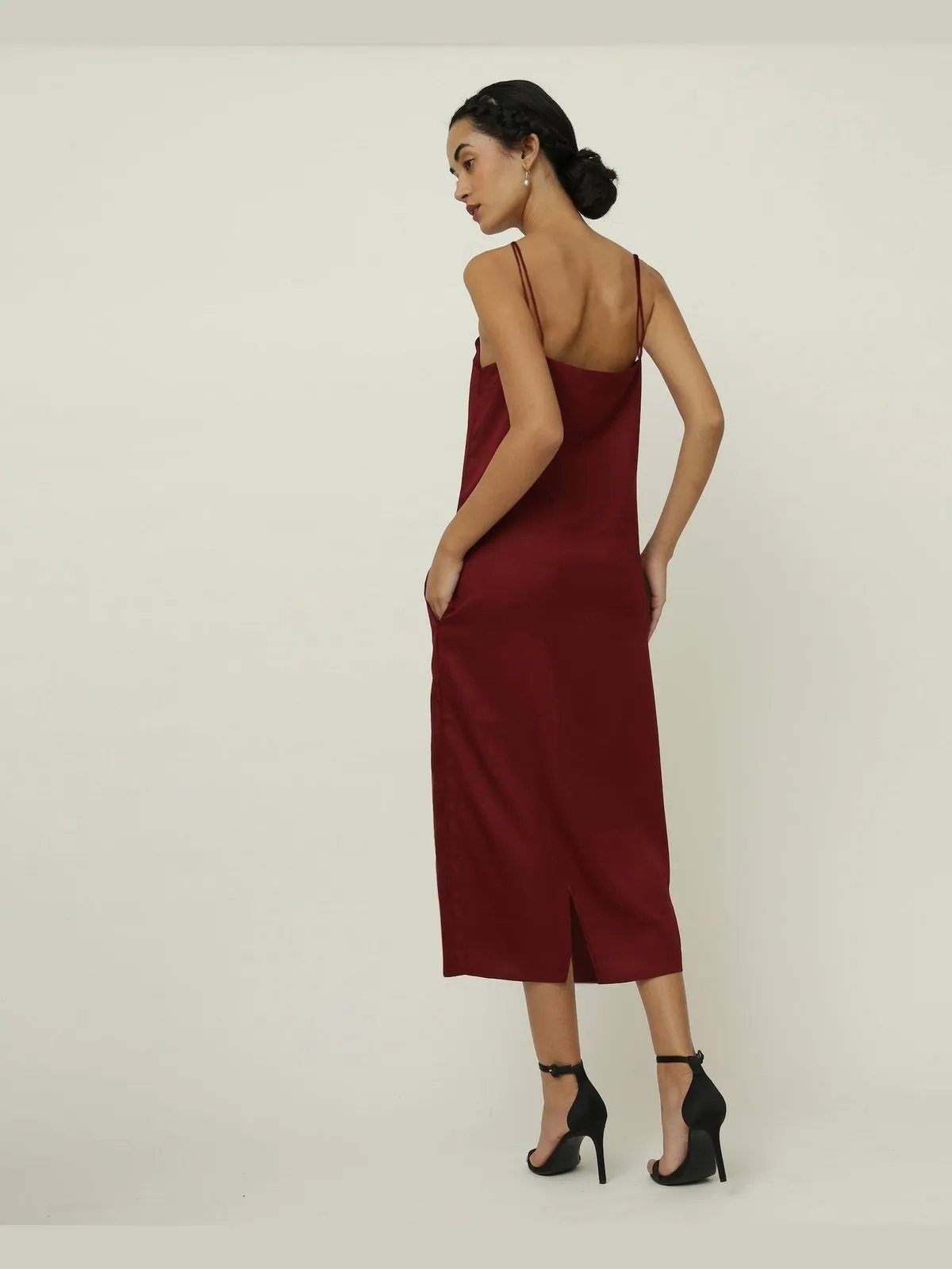 Tencel Solid Slip Dress