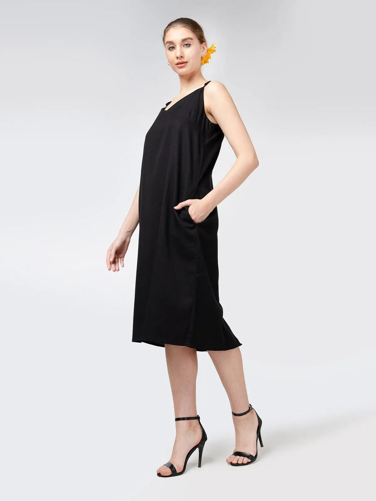 Tencel Solid Slip Dress