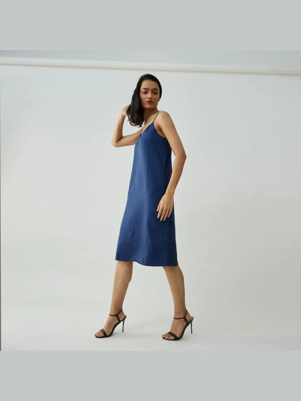 Tencel Solid Slip Dress