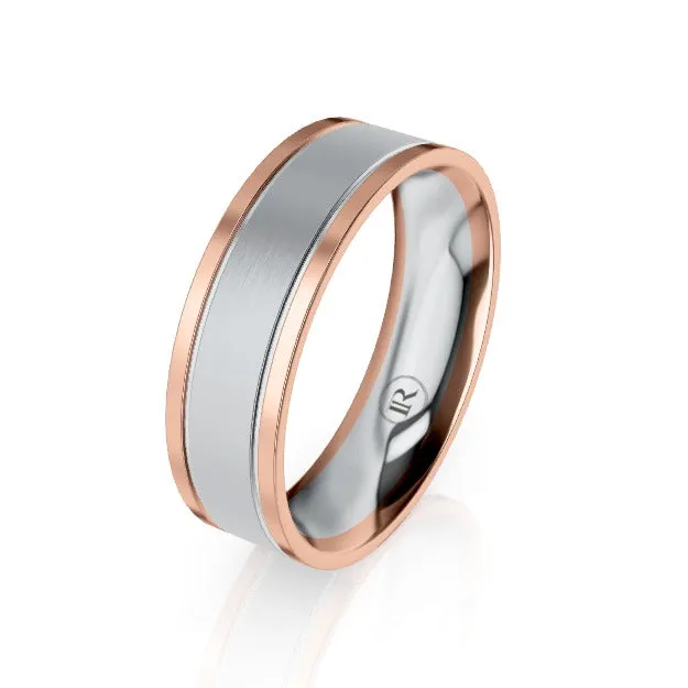 The Winchester Platinum & Gold Wedding Ring