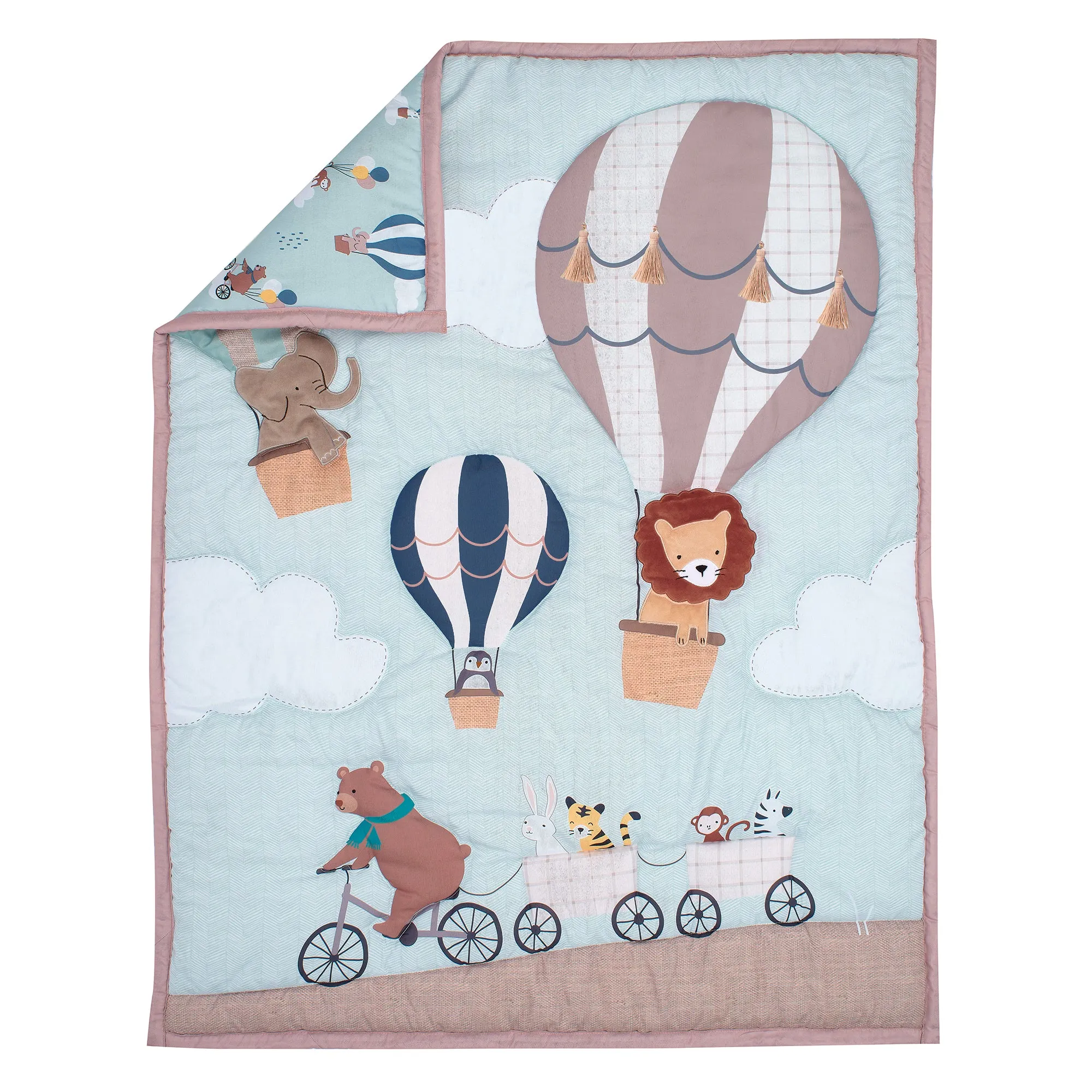 Up Up & Away 3-Piece Crib Bedding Set