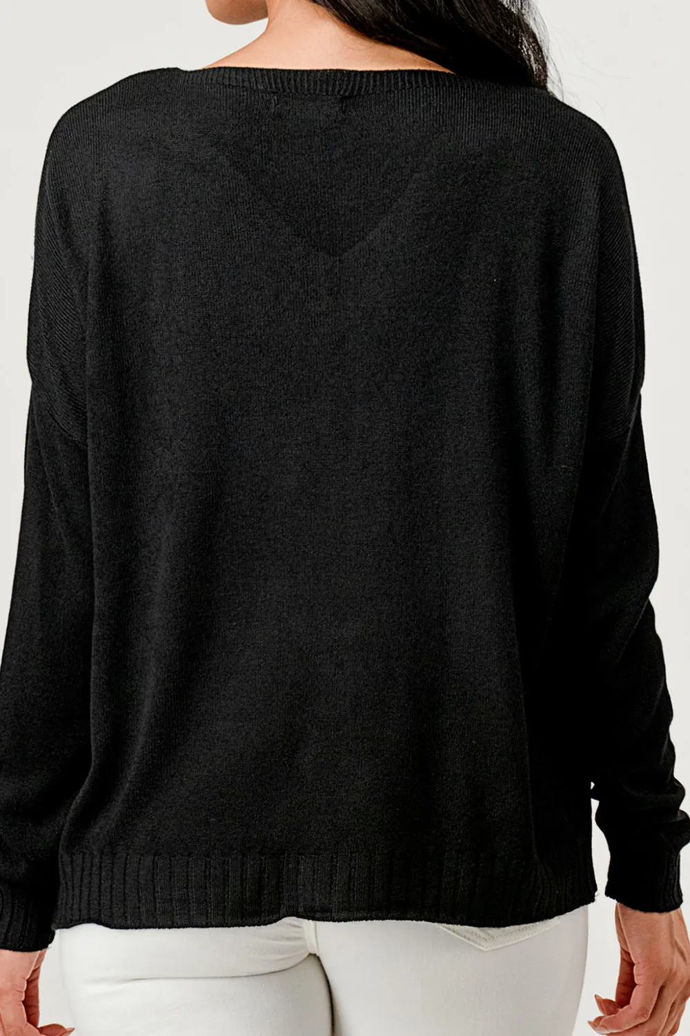 V Neck Beautiful Modal Sweater