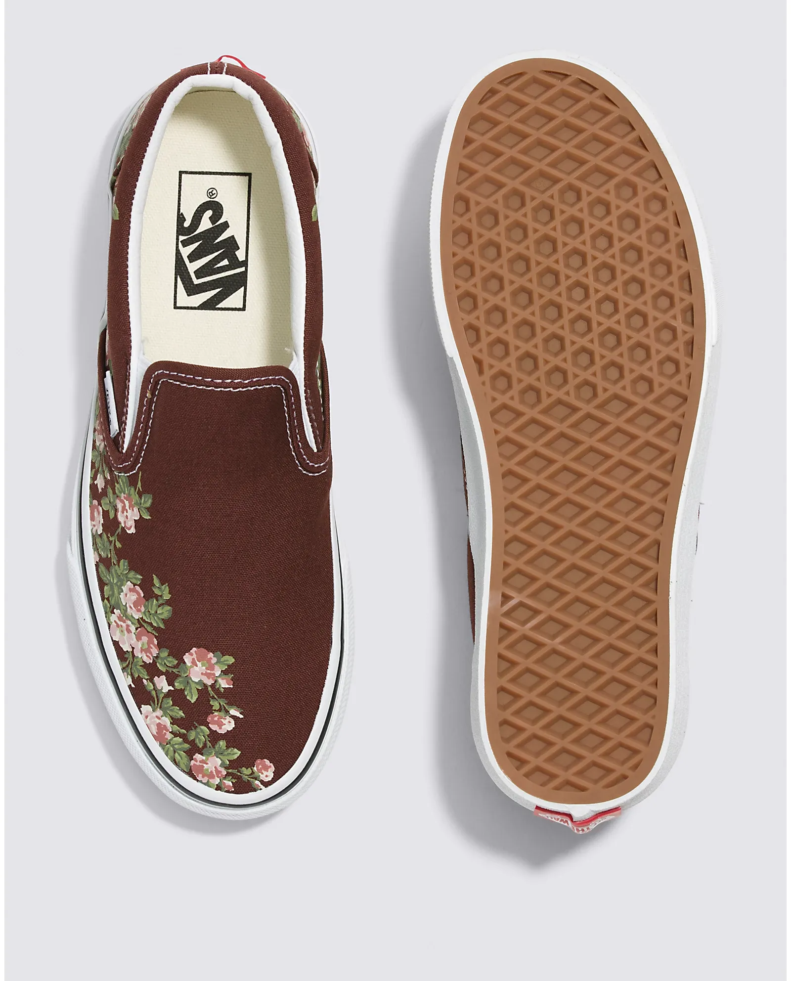 Vans Classic Slip-On Wallflower Floral Shoe Bitter Chocolate VN0009Q77YO