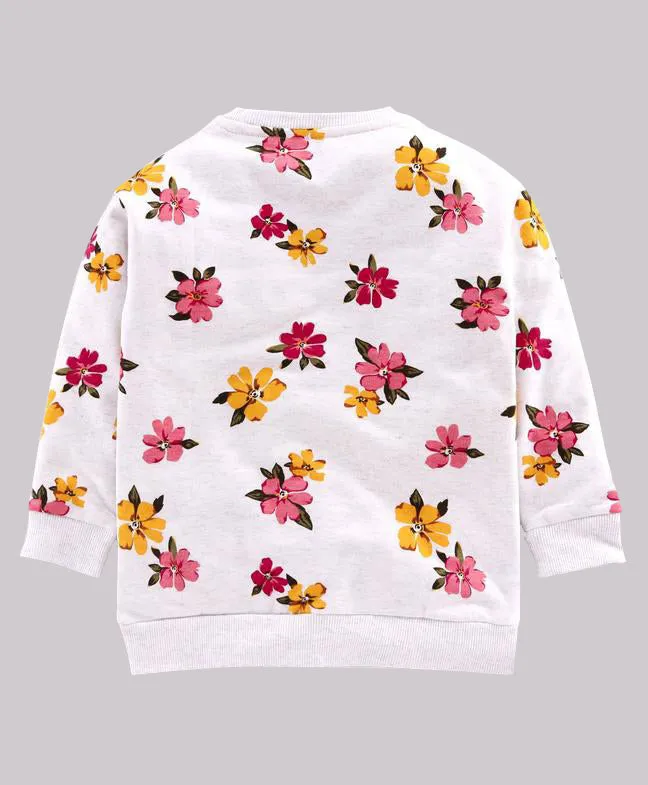 Ventra Girls Flower Sweatshirt