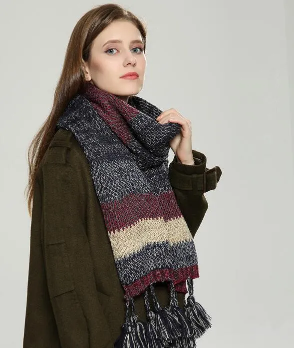 VIGROCK Stylish Patchwork Scarf for Women