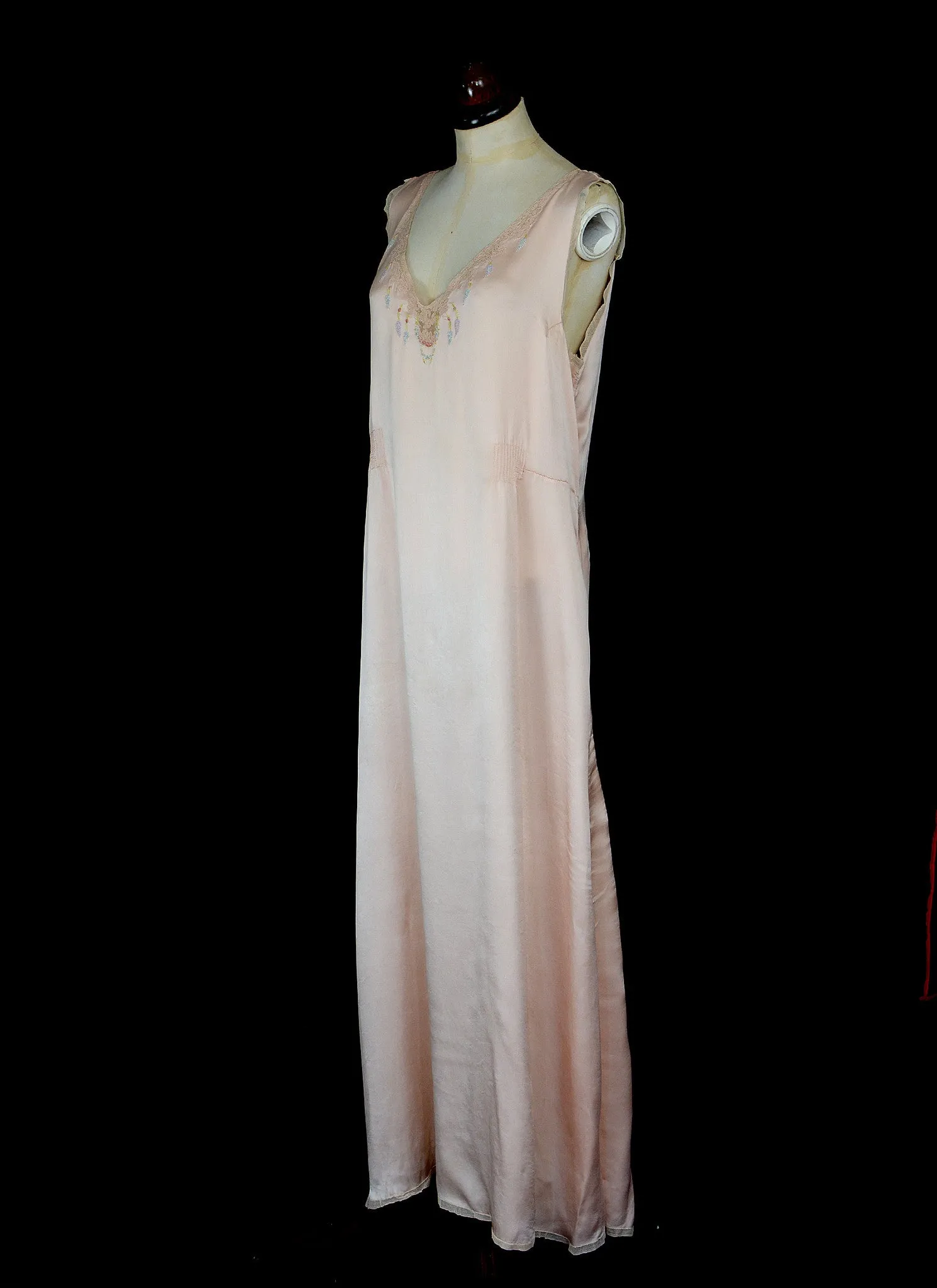 Vintage 1930s Pink Slip Dress