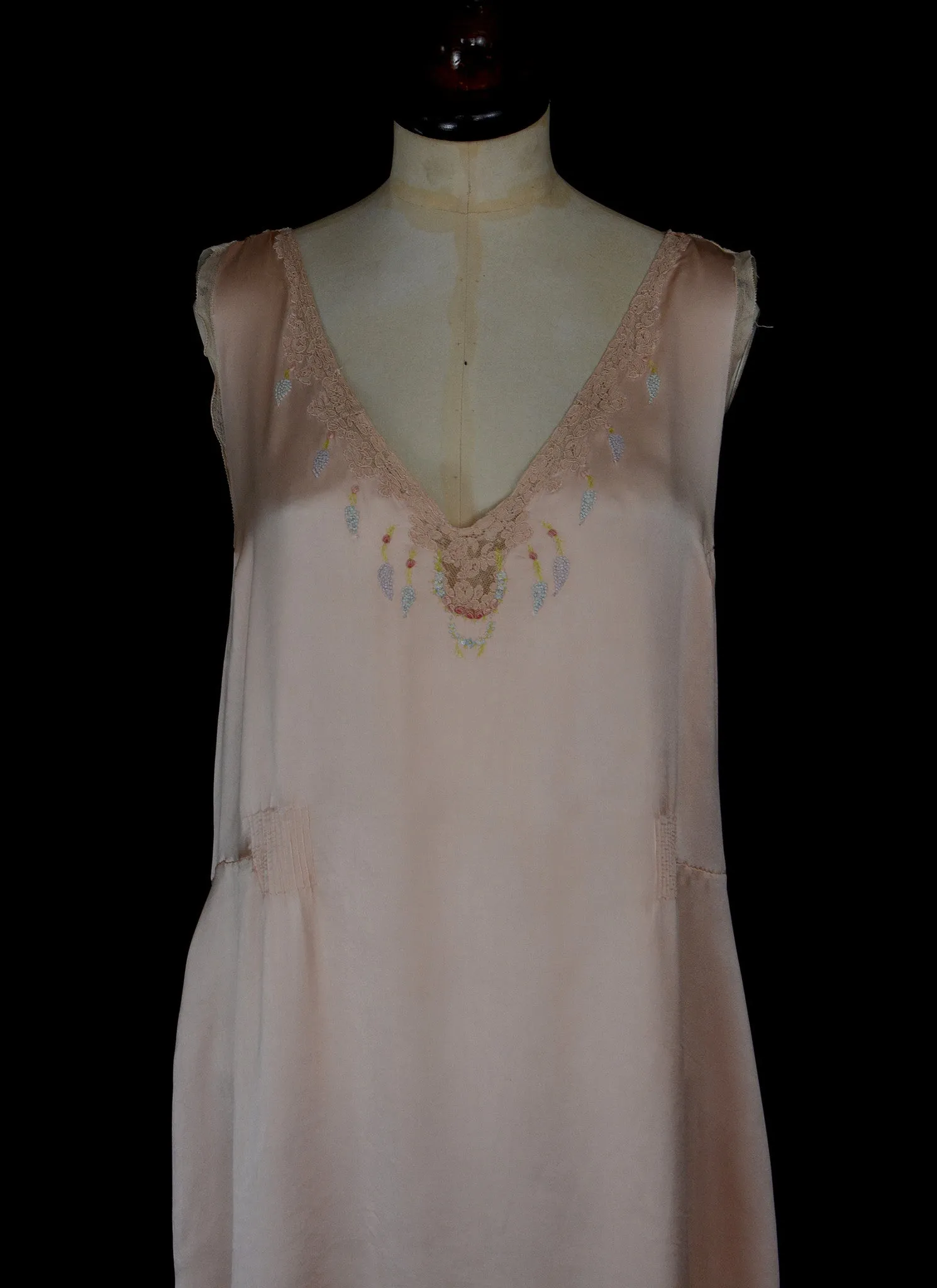 Vintage 1930s Pink Slip Dress