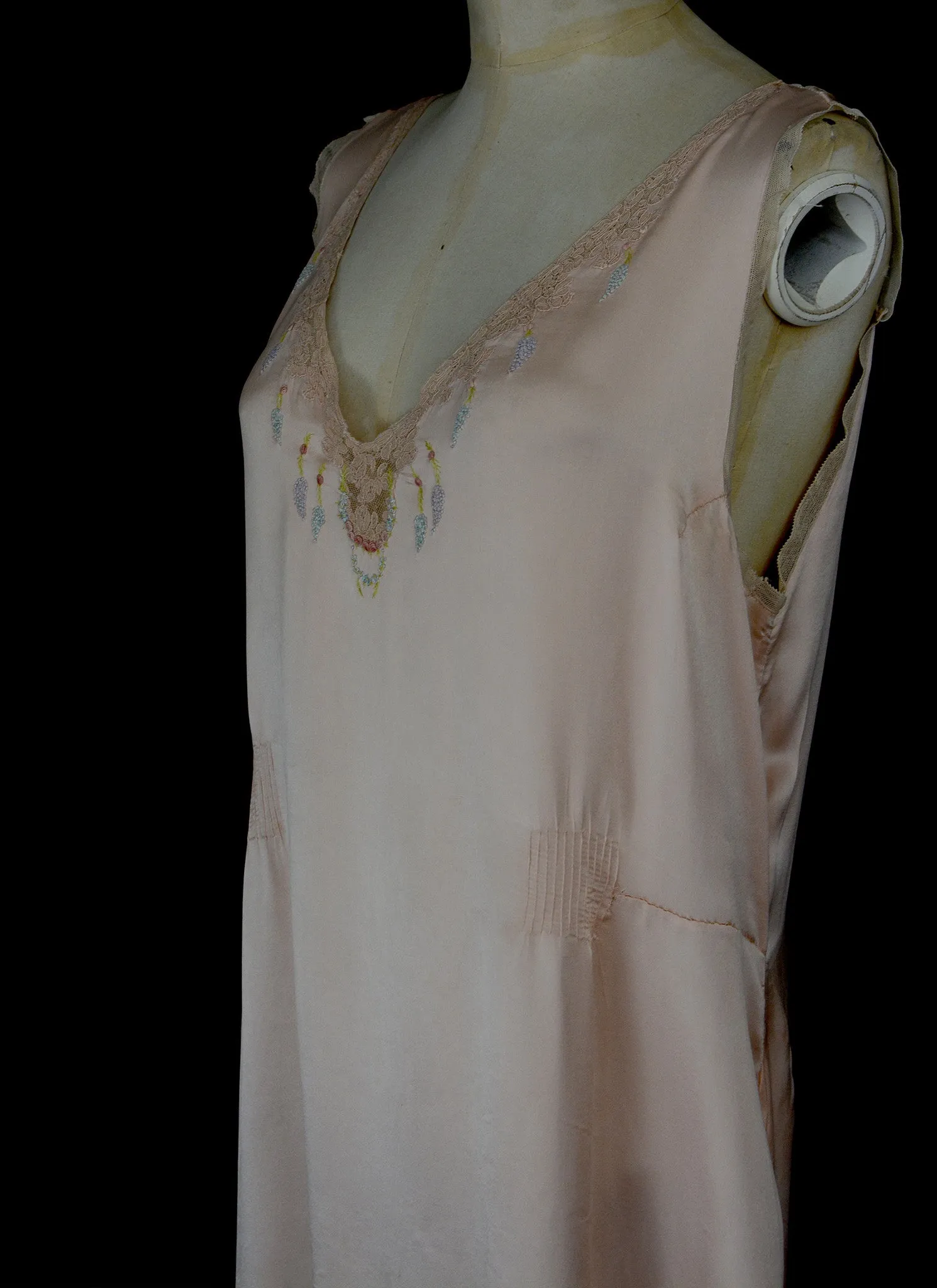 Vintage 1930s Pink Slip Dress