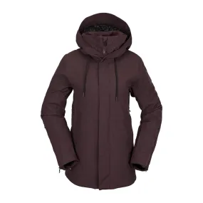 Volcom 2023 Womens Sherwin Insulated Jacket - Black Plum