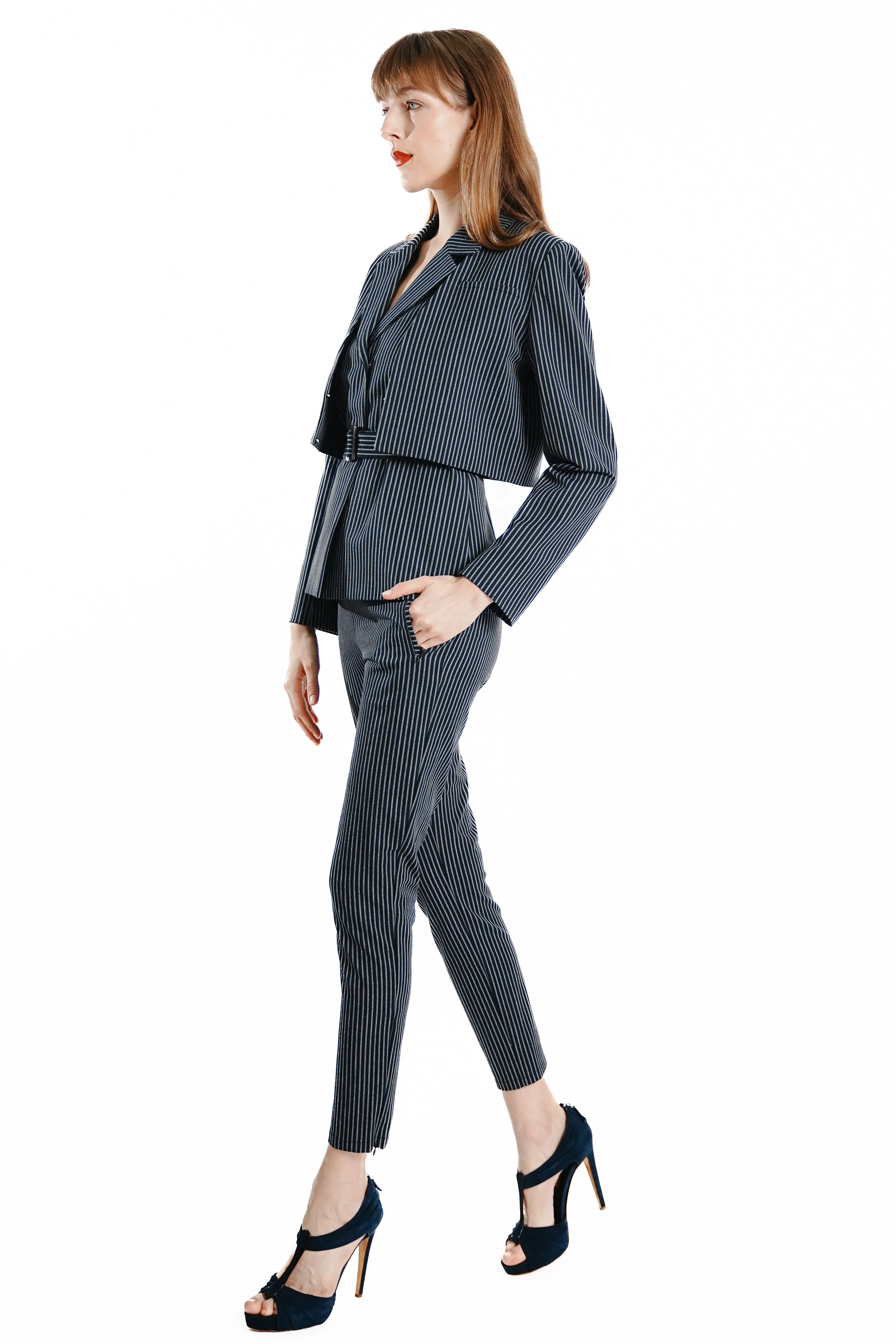 Xena Two-Piece Pinstripe Jacket