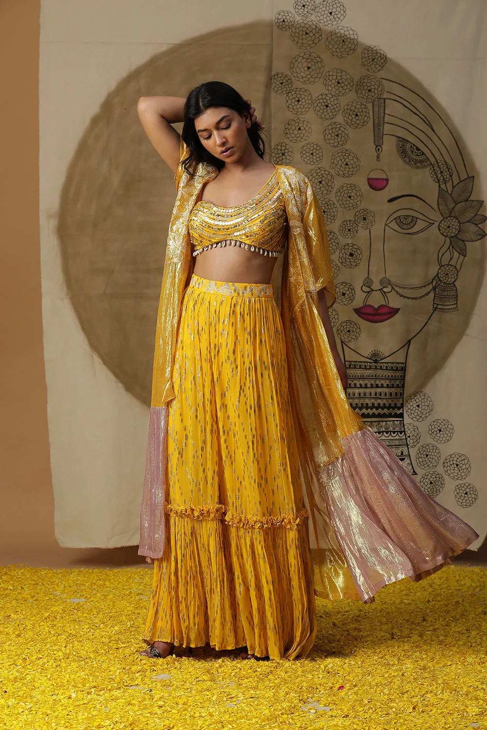 Yellow Lehnga Set